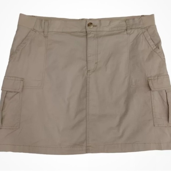 Lee Womens Size 20 Plus Size Oxford Tan Comfort Waist Band Skort. New With Tags - Picture 3 of 7